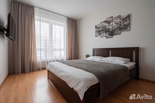 

1-к. квартира, 47 м², 2 кровати