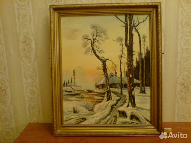 Картины, масло, холст. 8 шт