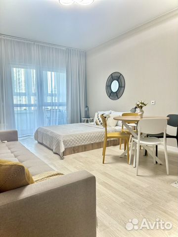 

Квартира-студия, 37 м², 2 кровати