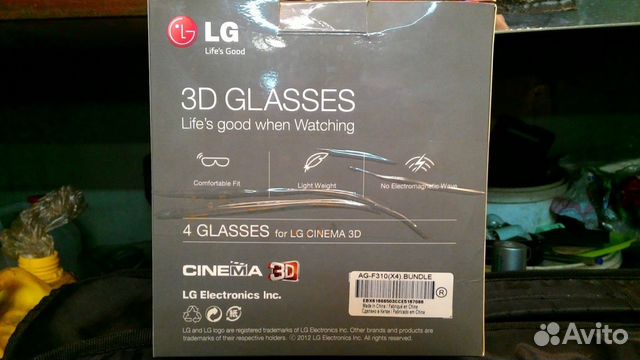 3D очки LG AG-F310 3D очки LG AG-F310