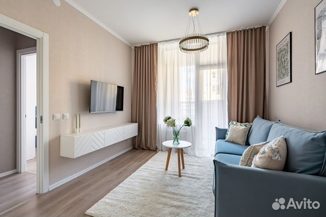

1-к. квартира, 39 м², 2 кровати