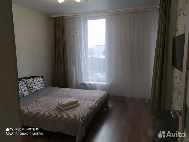 

1-к. квартира, 44 м², 2 кровати