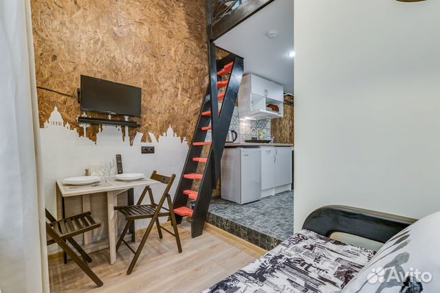 

Квартира-студия в апарт-отеле, 14 м², 2 кровати
