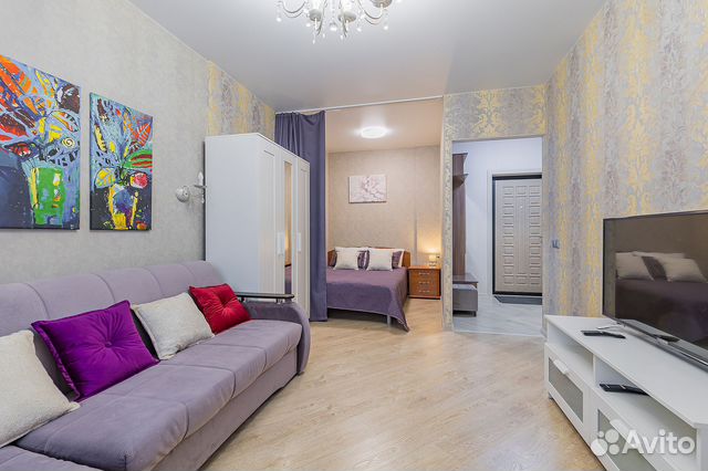 

1-к. квартира, 36 м², 2 кровати
