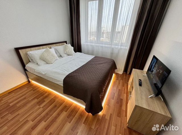 

1-к. квартира, 43 м², 2 кровати