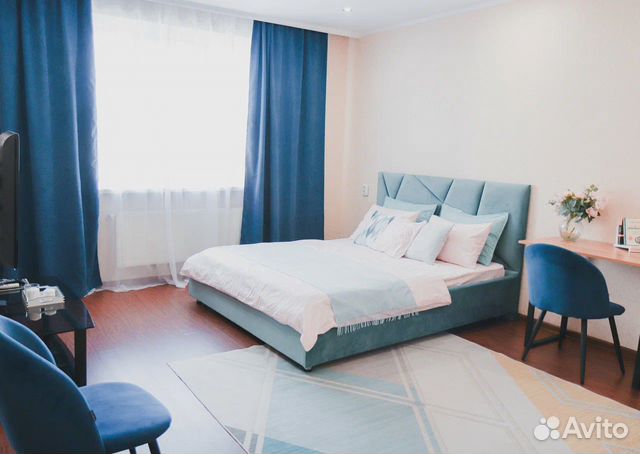 

1-к. квартира, 52 м², 3 кровати