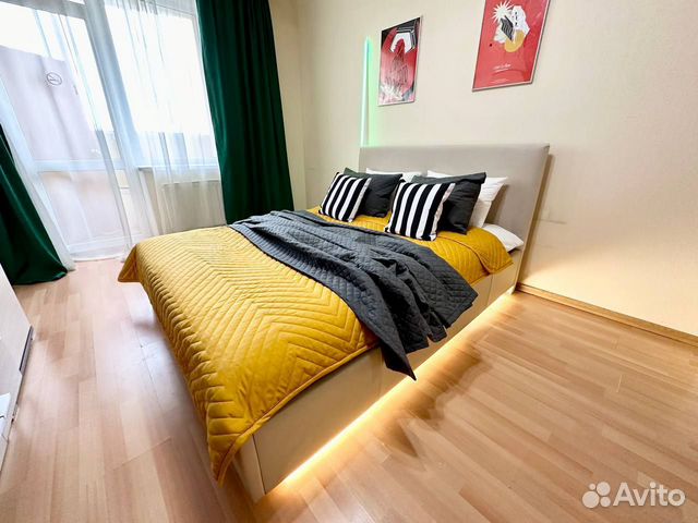 

1-к. квартира, 43,2 м², 2 кровати