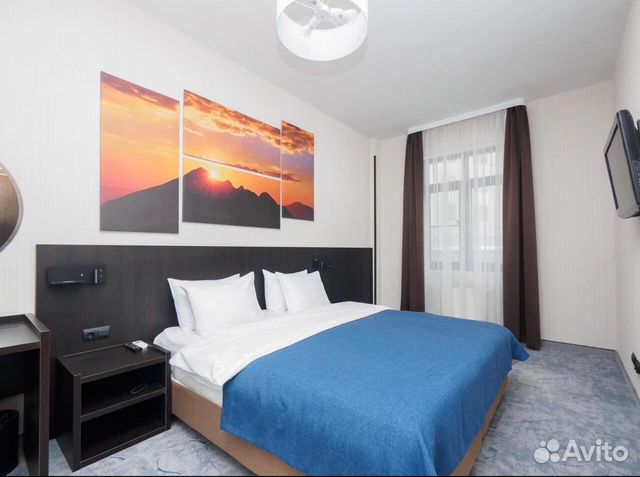 

1-к. квартира, 55 м², 2 кровати