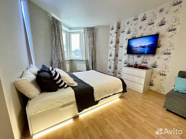 

1-к. квартира, 46,2 м², 2 кровати