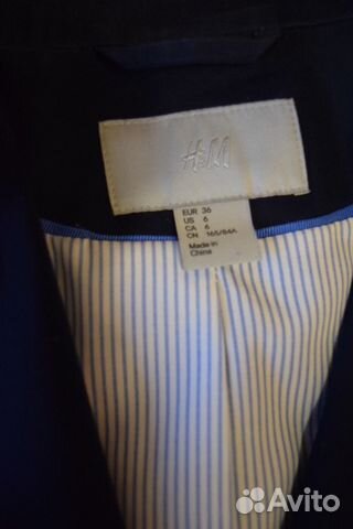 Пиджак синий 44 HM жакет