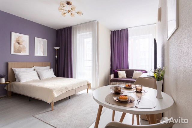 

Квартира-студия, 26 м², 2 кровати