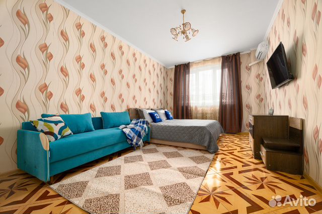 

1-к. квартира, 45 м², 3 кровати