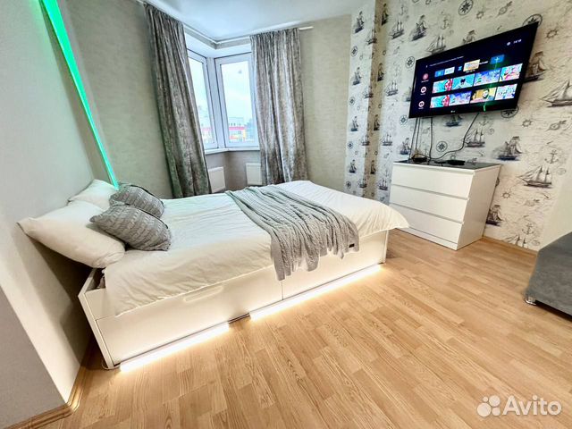 

Квартира-студия, 41,7 м², 2 кровати