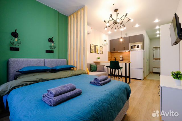 

Квартира-студия, 18 м², 2 кровати