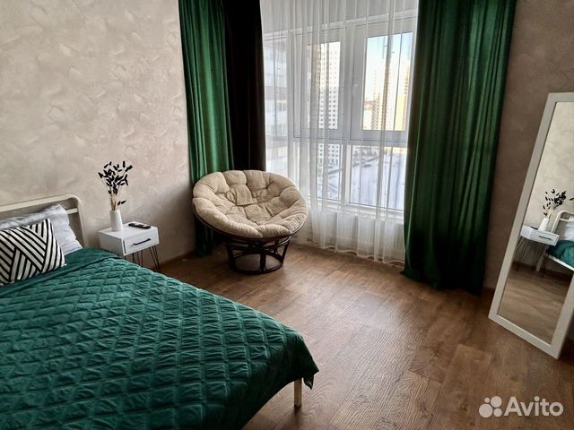 

1-к. квартира, 40 м², 2 кровати