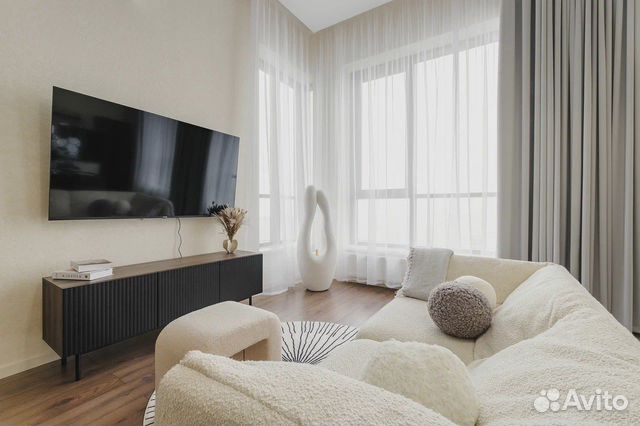 

Квартира-студия, 59 м², 2 кровати