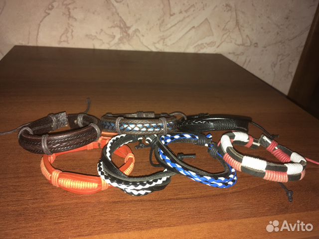 Браслет кожаный