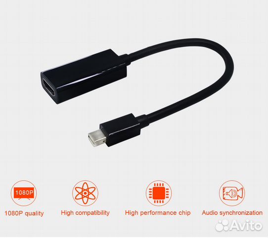Кабель и переходник mini DisplayPort на hdmi Кабель и переходник mini DisplayPort на hdmi
