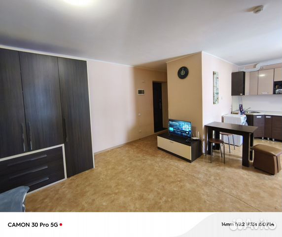 

Квартира-студия, 30 м², 1 кровать