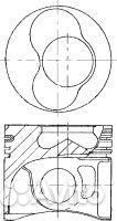 Поршень+палец,с кольцом VW transporter T5 81,00 mm