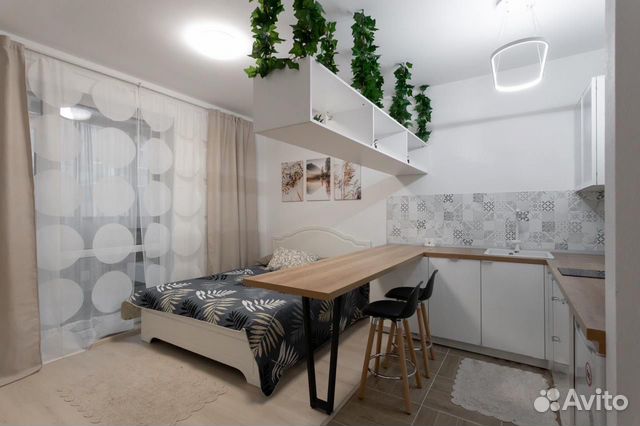 

Квартира-студия, 30 м², 2 кровати