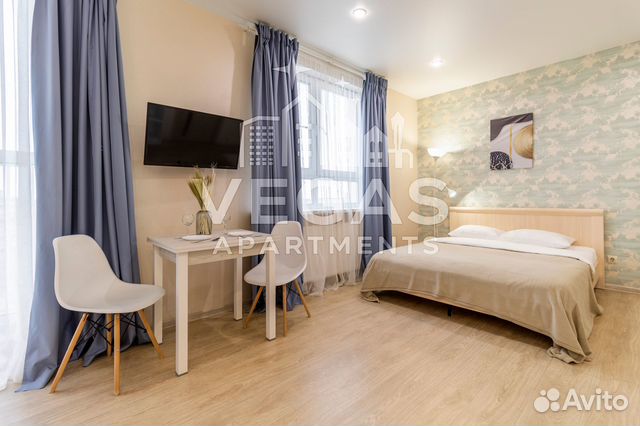 

Квартира-студия, 32 м², 2 кровати