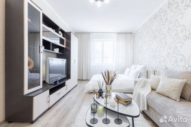 

1-к. квартира, 42 м², 2 кровати