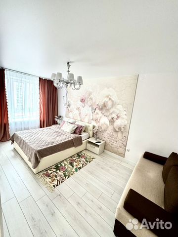 

1-к. квартира, 42 м², 3 кровати