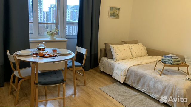 

Квартира-студия, 28 м², 1 кровать