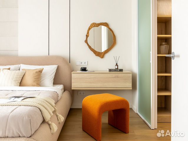 

1-к. квартира, 33,5 м², 2 кровати