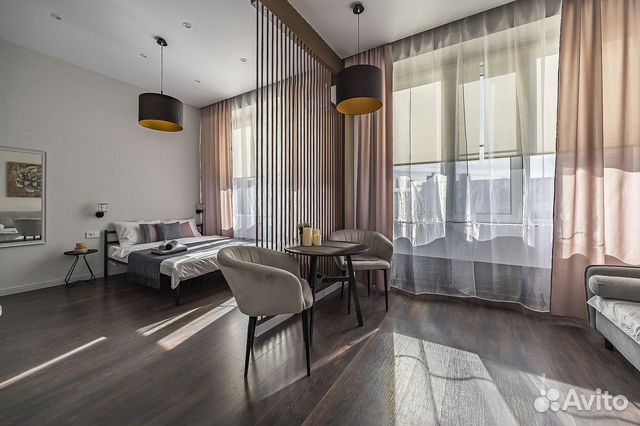 

Квартира-студия, 45 м², 2 кровати