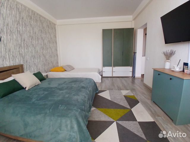 

1-к. квартира, 42 м², 2 кровати