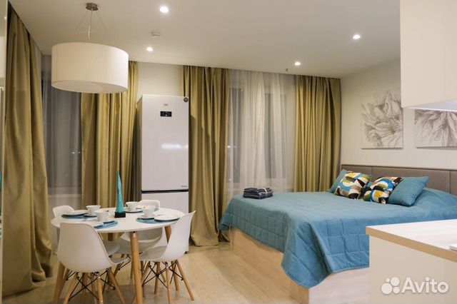 

Квартира-студия, 30 м², 2 кровати