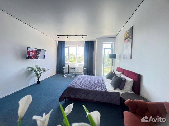 

1-к. квартира, 72 м², 2 кровати