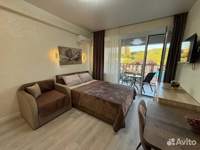 

Квартира-студия, 25 м², 2 кровати