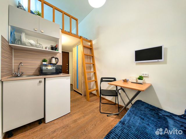 

Квартира-студия, 14,2 м², 2 кровати
