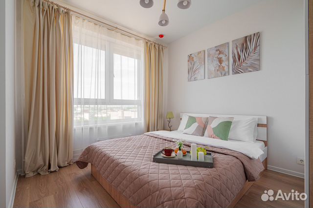 

1-к. квартира, 37 м², 2 кровати