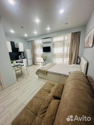 

Квартира-студия, 28 м², 2 кровати