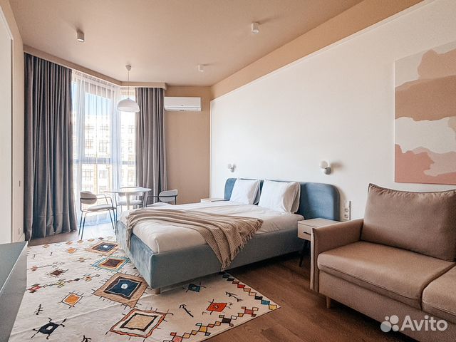 

Квартира-студия, 37 м², 2 кровати