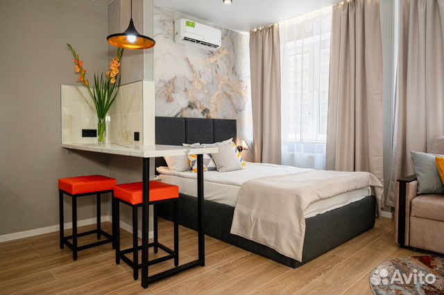 

Квартира-студия, 30 м², 2 кровати