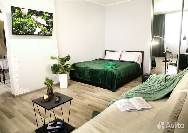 

1-к. квартира, 38 м², 2 кровати