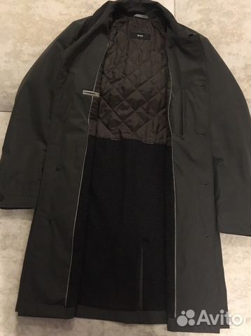 Утепленный плащ куртка Hugo Boss