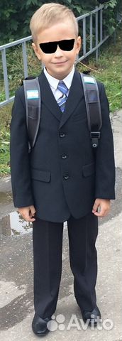 Школьная форма Костюм пиджак, брюки в рубчик