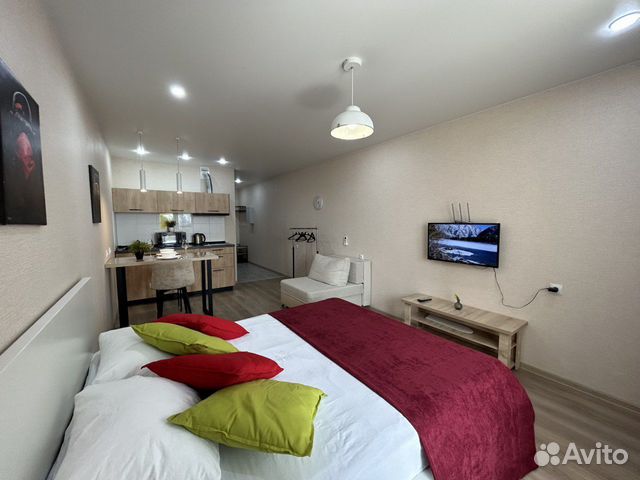 

Квартира-студия, 33 м², 2 кровати
