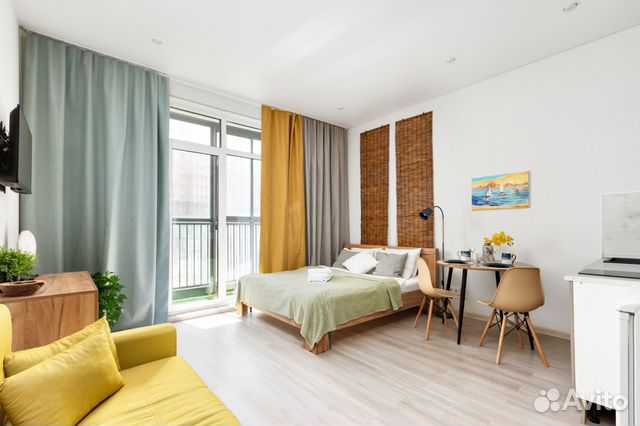 

Квартира-студия, 30 м², 2 кровати