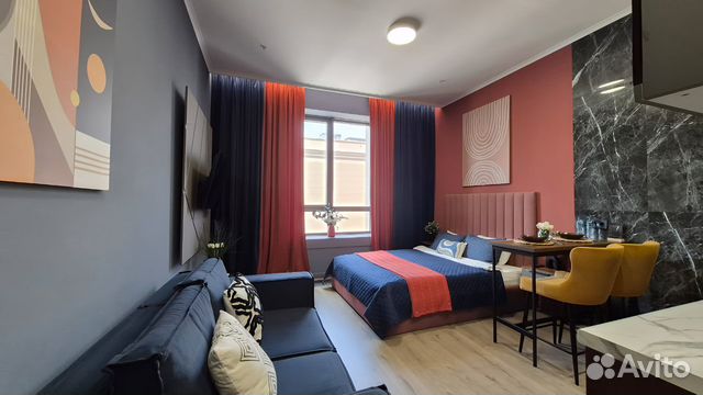 

Квартира-студия, 25 м², 2 кровати