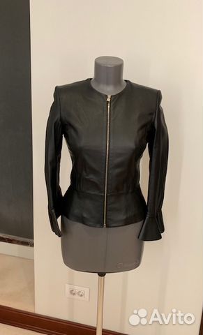 Кожаная куртка Elisabetta Franchi Gold