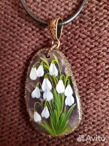 Кулон ручная роспись 