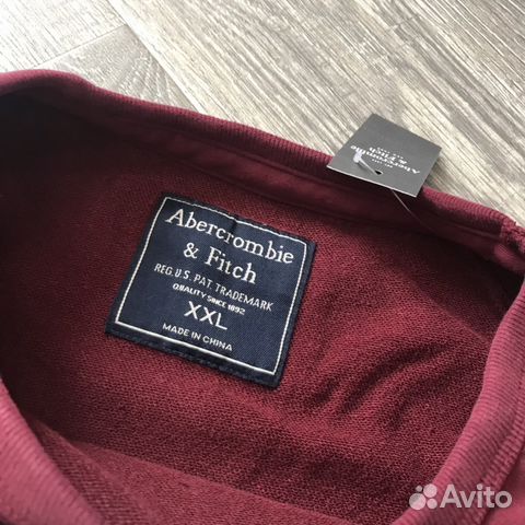 Abercrombie Fitch Свитшот Бордо, муж, Новый Abercrombie Fitch Свитшот Бордо, муж, Новый
