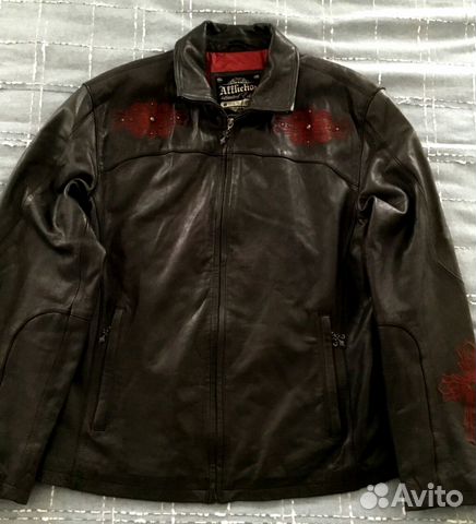 Affliction кожаная куртка Коллекционная модель
